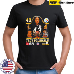 Troy Polamalu Pittsburgh Steelers Signature T-Shirt
