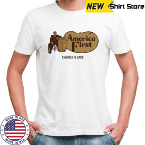 Trump X Cracker Barrel America First America is back logo shirt
