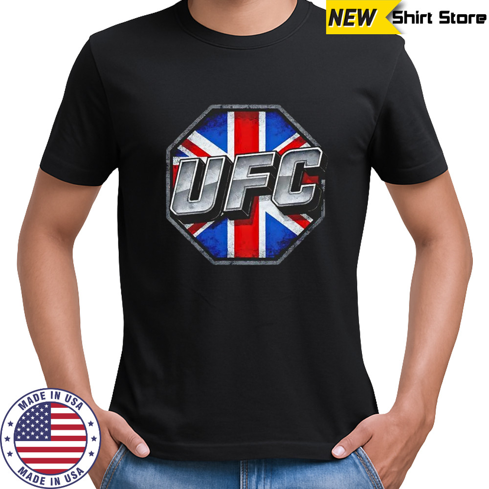 UFC 3D Bold UK flag vintage shirt
