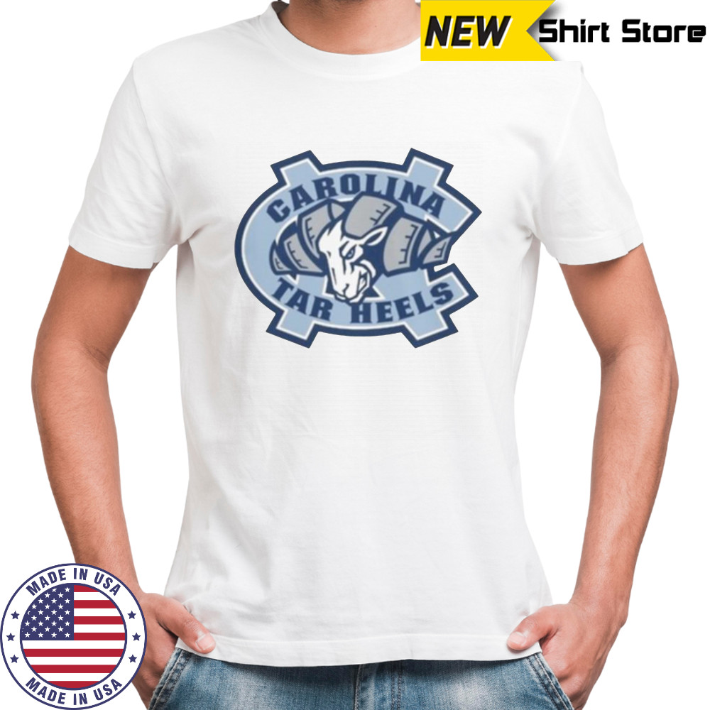 UNC Tar Heels Carolina Blue Rameses Mascot Ram Logo T-Shirt