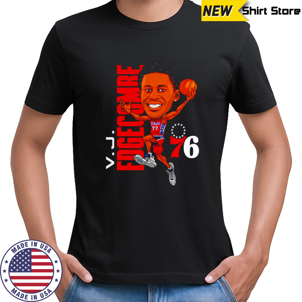 VJ Edgecombe Philadelphia 76ers Caricature cartoon shirt