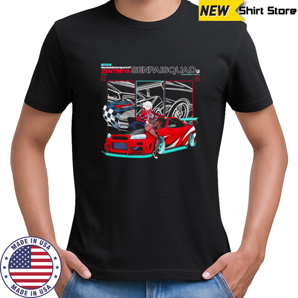 Vshojo Senpai Squad Zentreya car style shirt