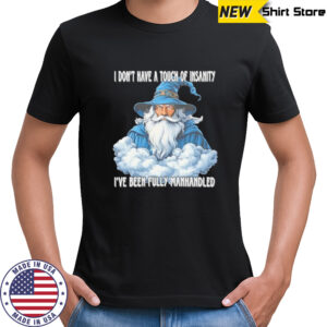 Wizard I don’t have a touch of insanity I’ve been fully manhandled shirt