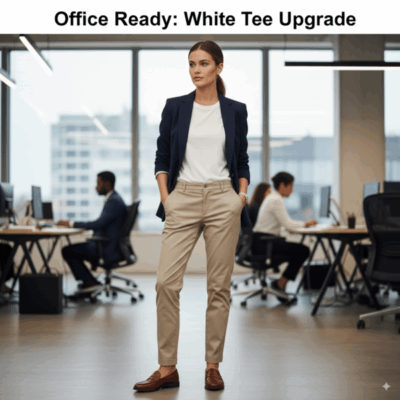 Office Smart Casual: Blazer and Chinos