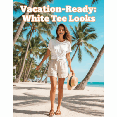 Vacation Ready: Linen Shorts and Sandals