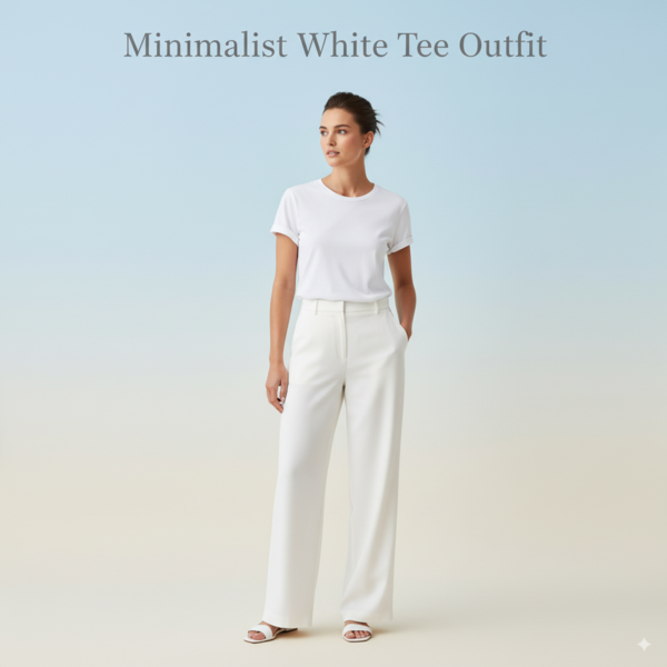 Minimalist Chic: Monochrome White Look