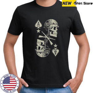 Ace of Spades skull card shirt