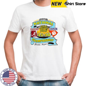 Alabama vs Clemson National Championship game 2016 college football playoff shirt