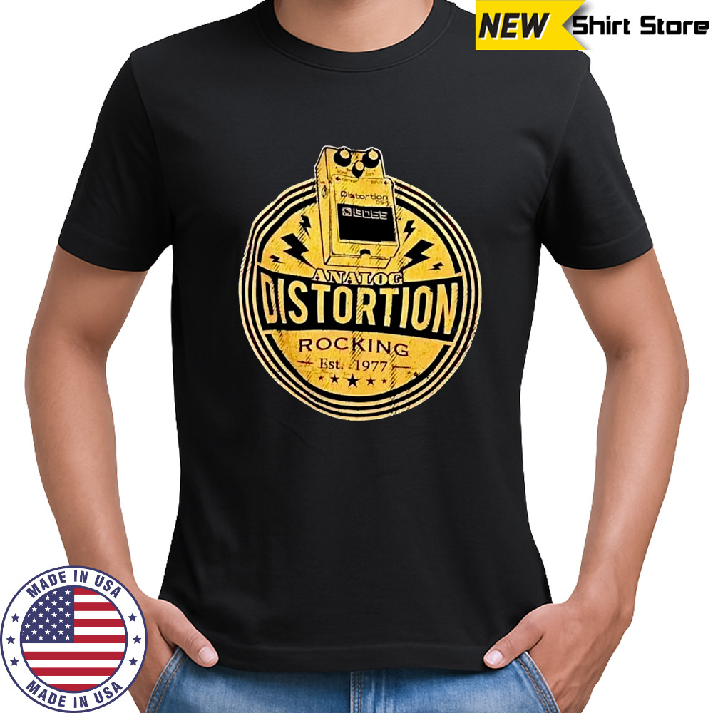 Analog distortion rocking est 1977 vintage shirt