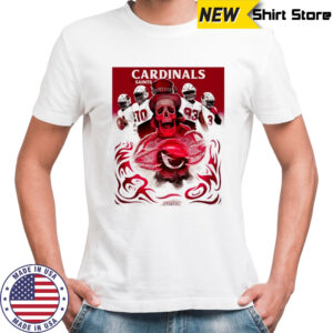 Arizona Cardinals vs New Orleans Saints NFL skeleton prophesy graphic shirt