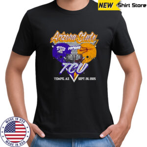 Arizona State Sun Devils vs TCU Horned Frogs Gameday Tempe AZ Sept 26 2025 T-shirt