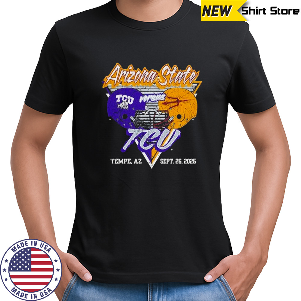 Arizona State Sun Devils vs TCU Horned Frogs Gameday Tempe AZ Sept 26 2025 T-shirt