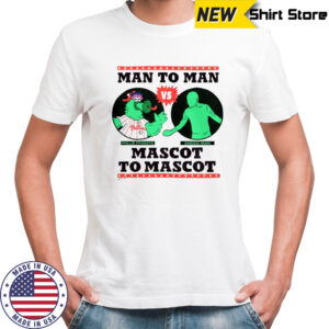 Awesome It’s Always Sunny In Philadelphia X Phillies Phillie Phanatic Vs Green Man T-Shirt