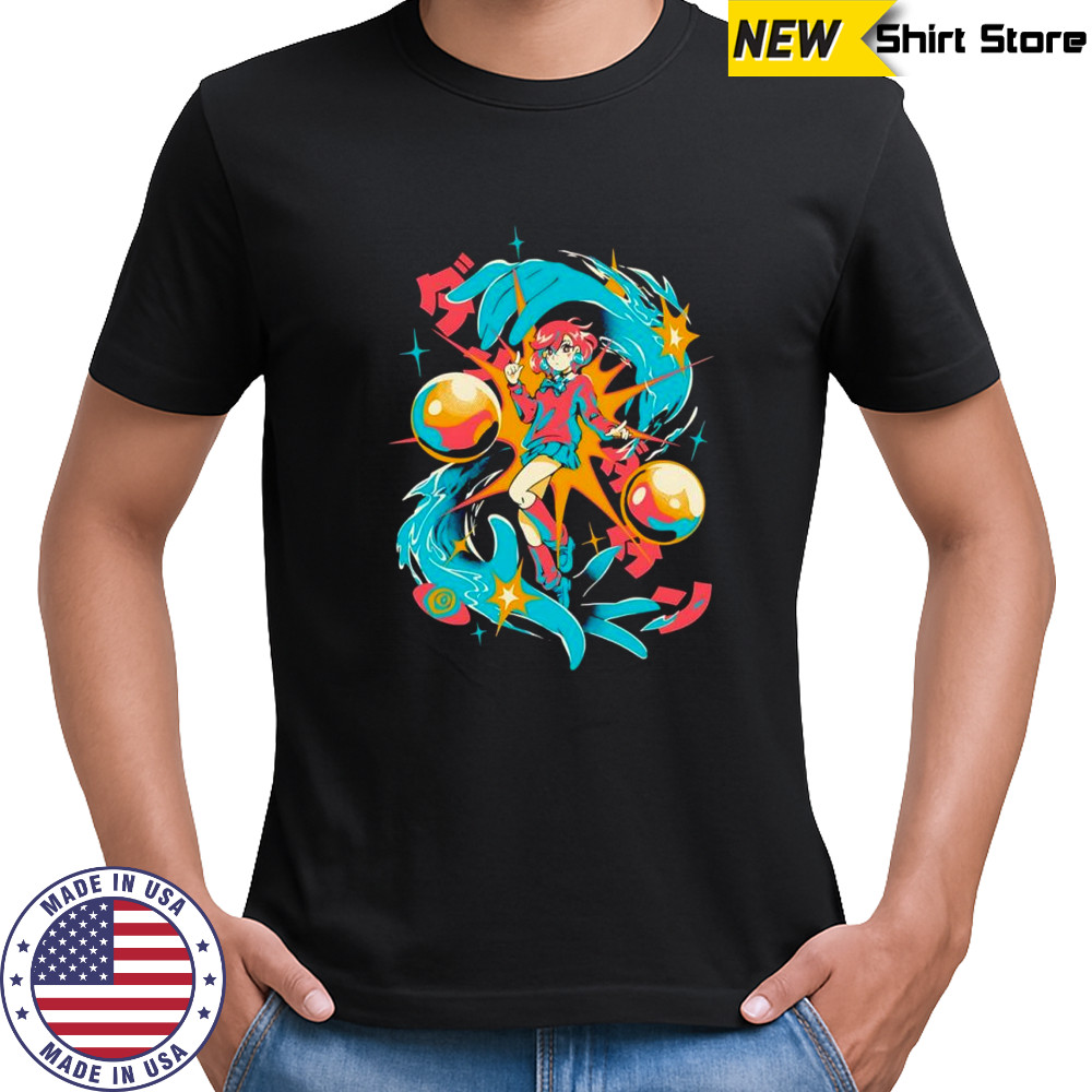 Ayase Momo DanDaDan Invisible power gold ball anime character shirt