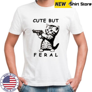 Bang bang meow meow cute but feral funny shirt