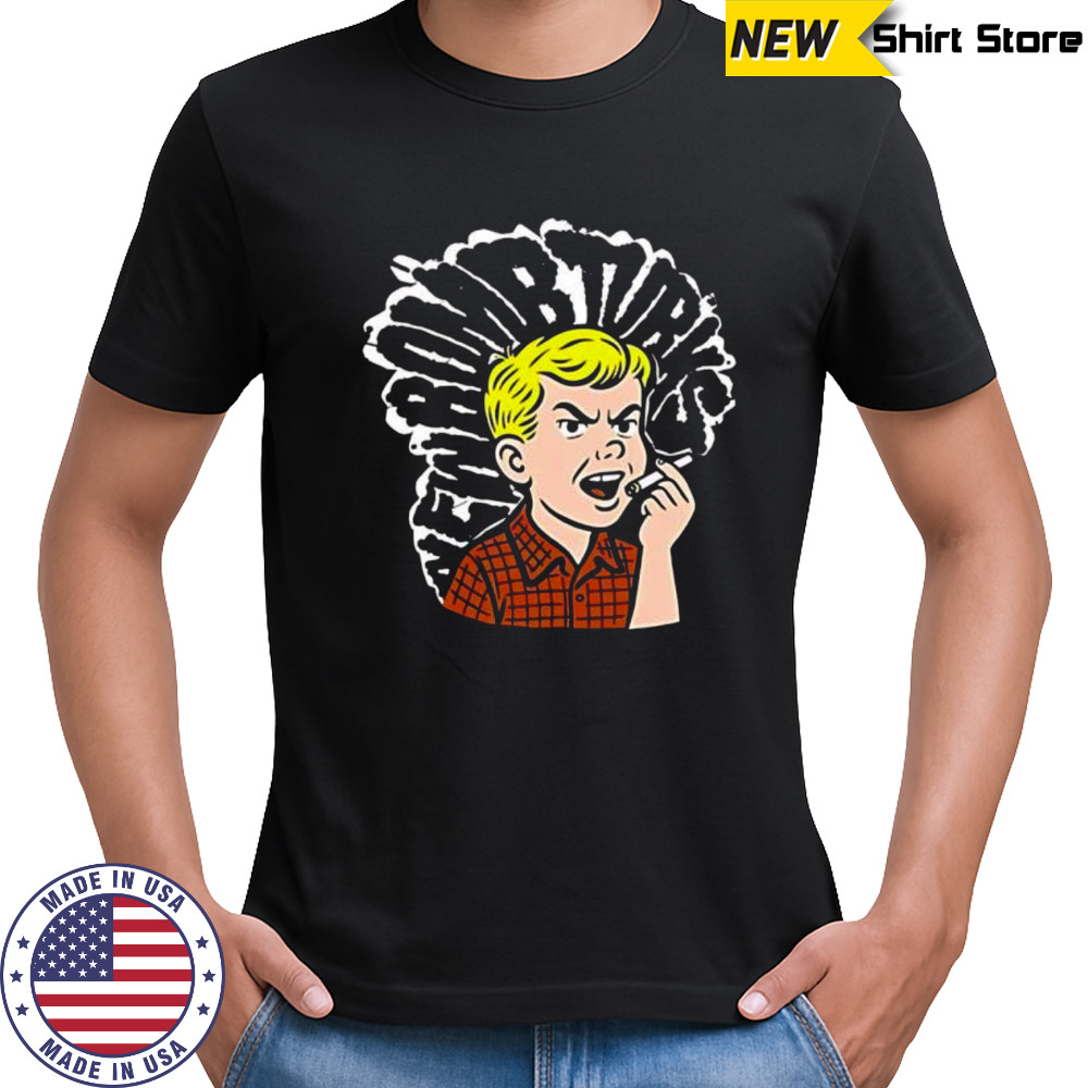 Bart Simpson Smoking Cigarette Grumpy Face shirt