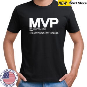 Becky Hammon Wearing MIVP The Conversation Starter T-shirt
