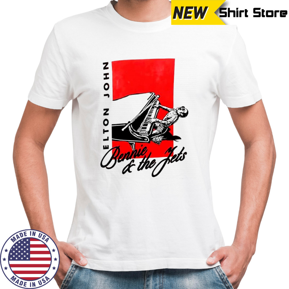 Bennie and The Jets piano glam pop classic rock music shirt