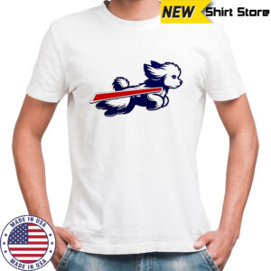 Bichon Frisé Buffalo Bills football retro style shirt
