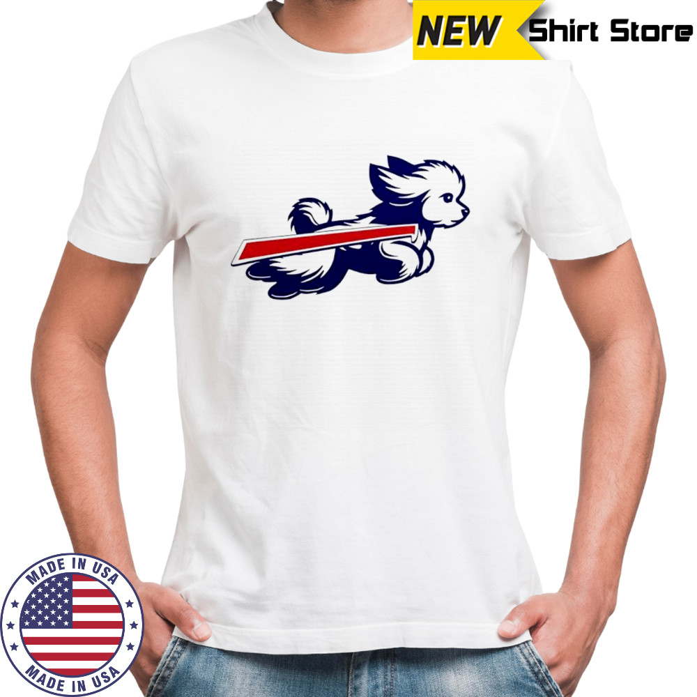 Bichon Frisé Buffalo Bills football retro style shirt