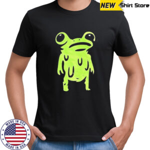 Big Eye Frog Green Slime Happy Face shirt
