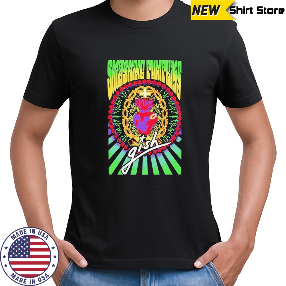 Billy Corgan Smashing Pumpkins Gish Sacred Heart T-shirt