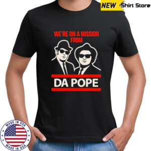 Blues Brothers X Chicago Bears We’re On A Mission From Da Pope T-shirt