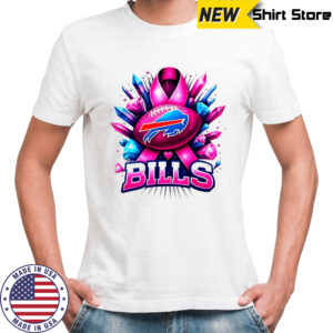 Buffalo Bills NFL Fight like a Bills football pink ribbon gemstone shirt