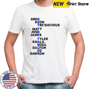 Buffalo Bills Players Get the Tables Names shirt