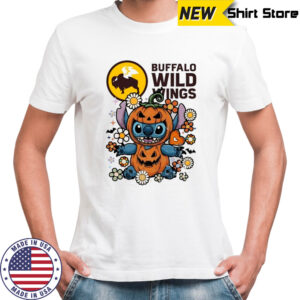 Buffalo Wild Wings Stitch pumpkin costume Halloween shirt
