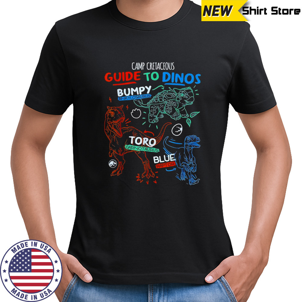 Camp Cretaceous guide to Dinos shirt