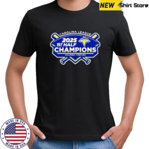 Carolina League 2025 1st Half Champions Columbia Fireflies Baseball Bats shirt