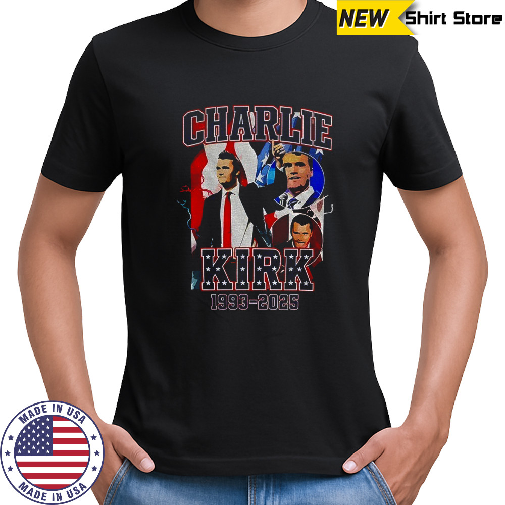 Charlie Kirk 1993 2025 great American patriot shirt