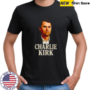 Charlie Kirk big face shirt