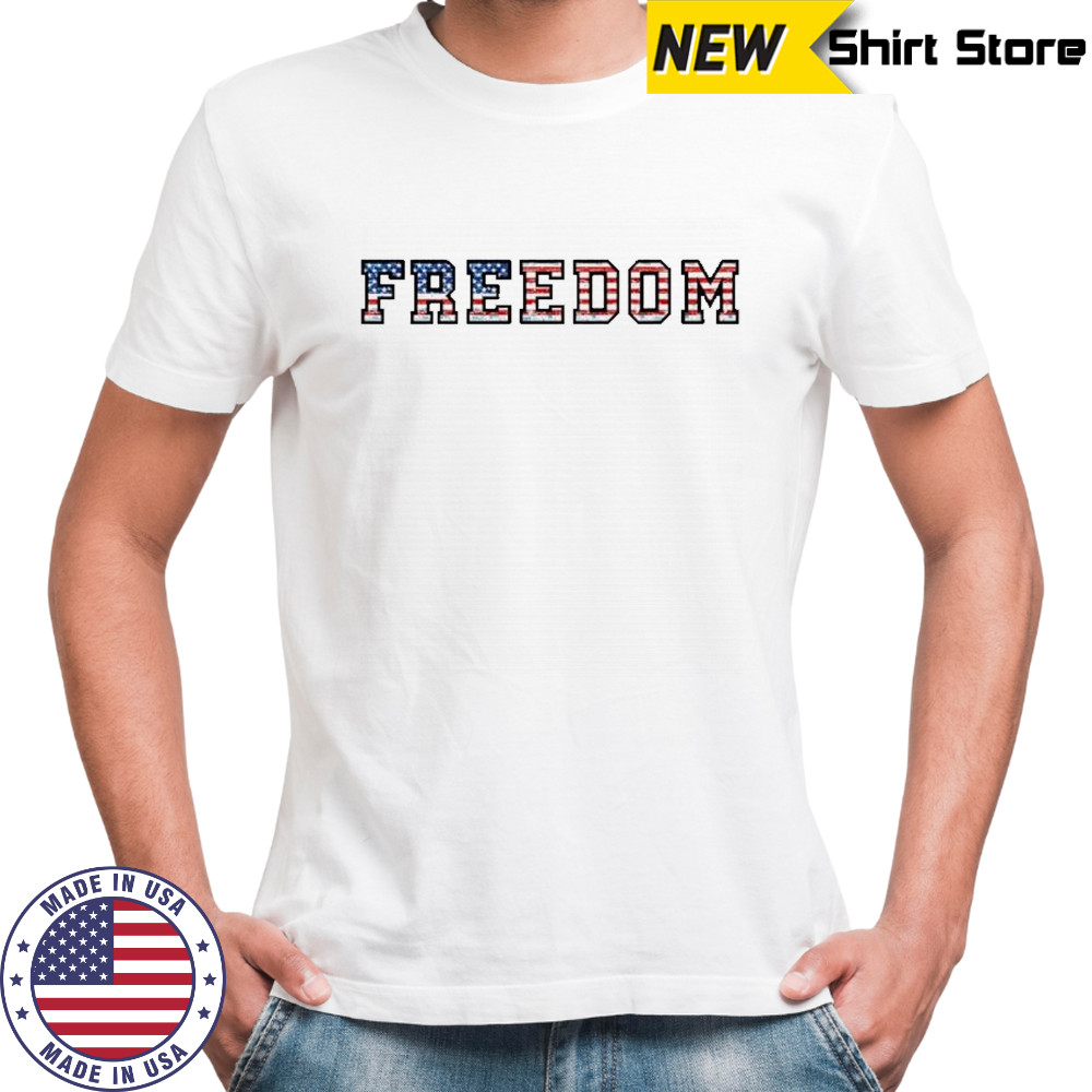 Charlie Kirk Freedom USA flag shirt