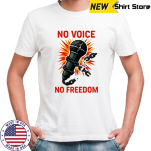 Charlie Kirk no voice no freedom shirt