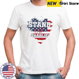Charlie Kirk Pray for Charlie Kirk stand with Charlie American flag shirt