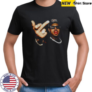 Chris Brown middle finger Breezy Bowl XX tour 2025 for fans shirt