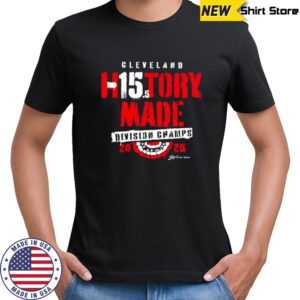 Cleveland Division Champs history made 2025 baseball shirt