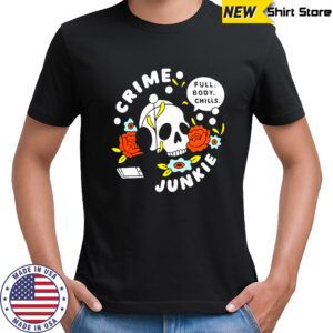 Crime Junkie Full Body Chills Headphones Skull T-Shirt