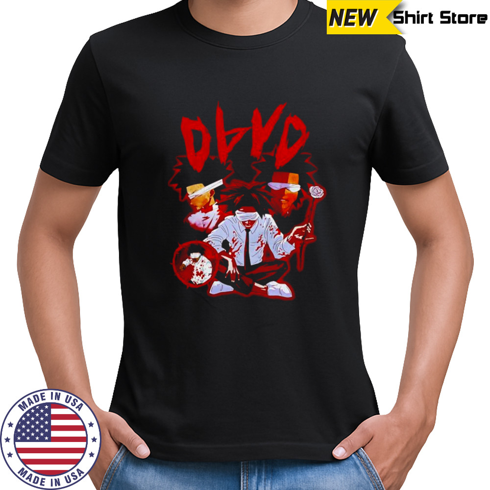 D4vda blindfold rose anime retro shirt