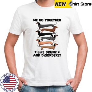 Dachshunds we go together like drunk and disorderly shirt