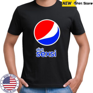 Diet Sexsi Pepsi logo parody shirt