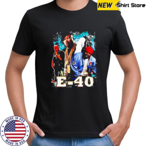 E-40 Rapper Group Hip Hop Musician Portrait shirt