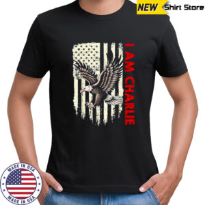 Eagle I am Charlie America flag shirt