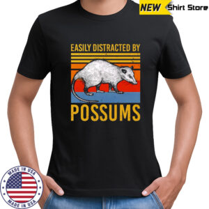 Easily Distracted by Possums Vintage Sunset Animal shirt