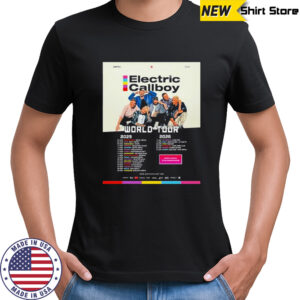 Electric Callboy World Tour 2025 2026 Europe Tour Dates T-Shirt