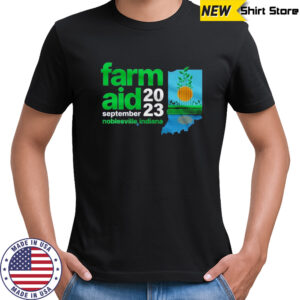 Farm Aid 2023 September Noblesville Indiana Festival Logo T-shirt