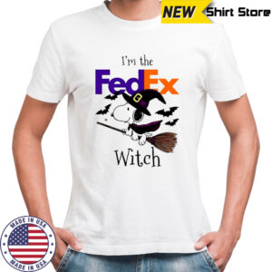 FedEx X Snoopy I’m the witch Halloween shirt