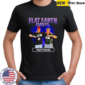 Flat Earth Davis Flat Friends T-shirt